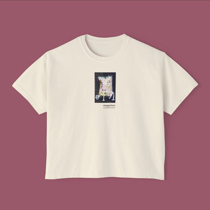 Wearable Art Boxy Tee – "E171"