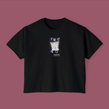 Wearable Art Boxy Tee – "Red 40"