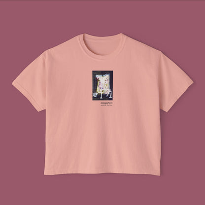 Wearable Art Boxy Tee – "E171"