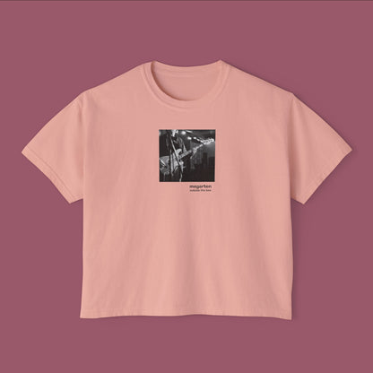 Wearable Art Boxy Tee – "Eddie on Bass"