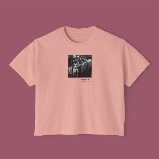 Wearable Art Boxy Tee – "Eddie on Bass"