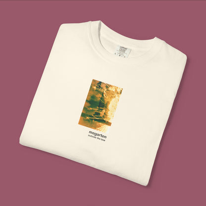 Wearable Art Unisex Tee – "Correfoc Sparks Over MACBA Skater, Dual Exposed"