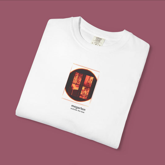 Wearable Art Unisex Tee – "Men’s Room in a Plzeň Lokal, Enlarged"