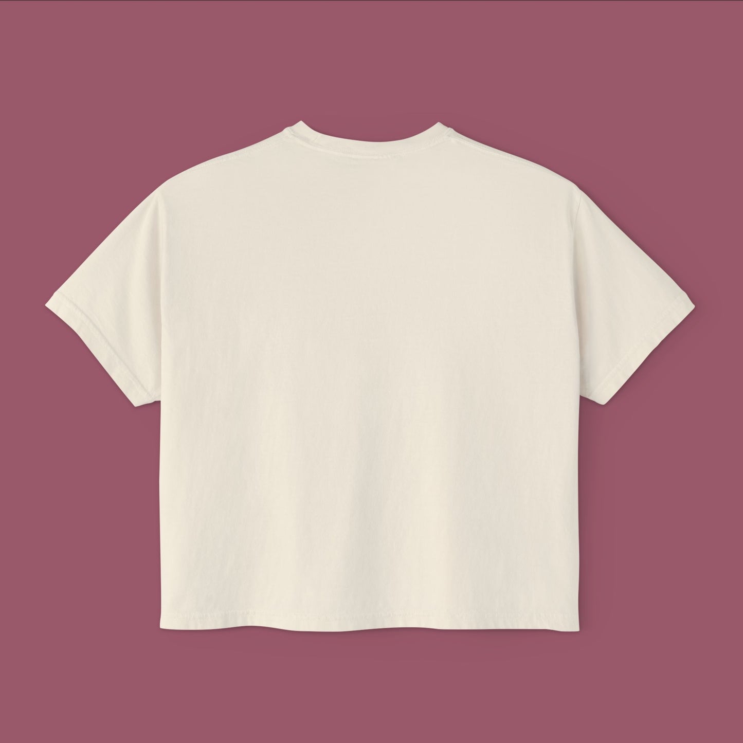 Wearable Art Boxy Tee – "Bike Jesus Graffiti and a Plzeň Tram, Dual Exposed"