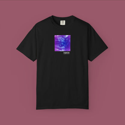 Wearable Art Unisex Tee – "Barcelona Tram and Street Art, Dual Exposed"