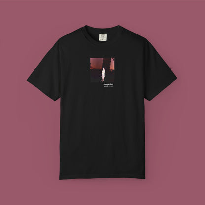 Wearable Art Unisex Tee – "Holding Up the Leaning Tower with a Painted Negative"