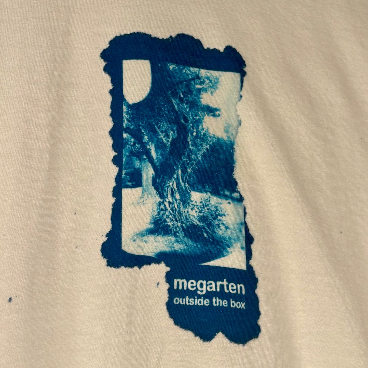 Wearable Art Cyanotype Tee – "The Knotted Tree of Elizabeth Park"