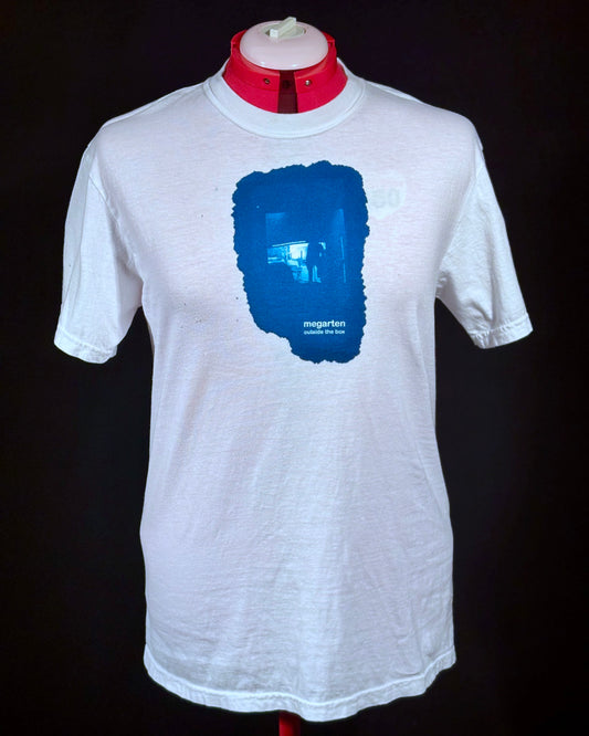 Wearable Art Cyanotype Tee – "Lift Your Dress"