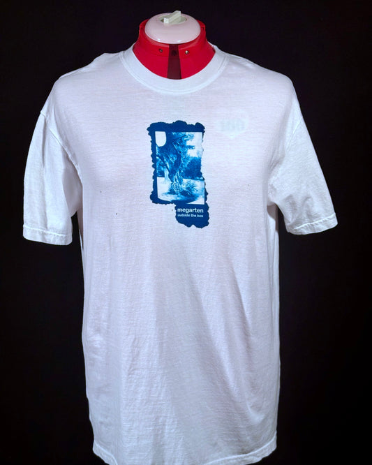 Wearable Art Cyanotype Tee – "The Knotted Tree of Elizabeth Park"